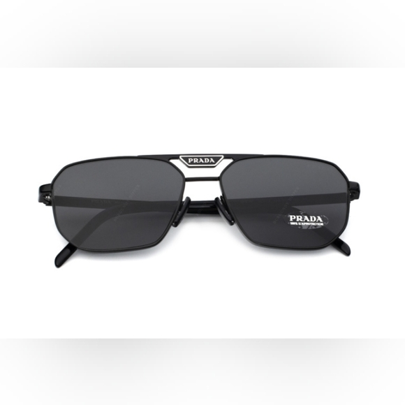 NEW UNISEX PRADA PR58YS 1AB5S0 SUNGLASSES BLACK SPR 58Y NEW PRADA PR 58YS - Picture 5 of 7